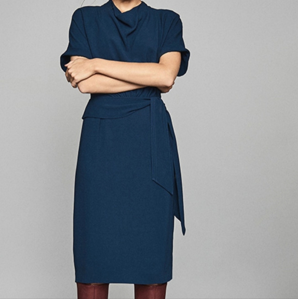 NWT REISS | $350 Lola Midi Dress - Picture 12 of 12